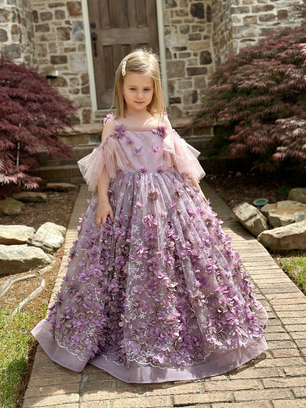 Ball-Gown/Princess Tulle Floor-length Dress (2003227687)