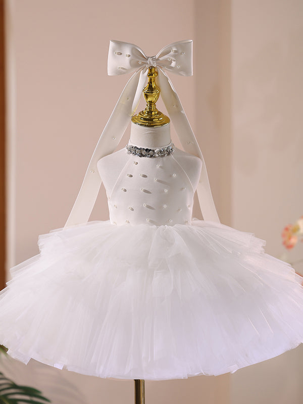 Sleeveless Knee-length Baby Flower Girl Dress