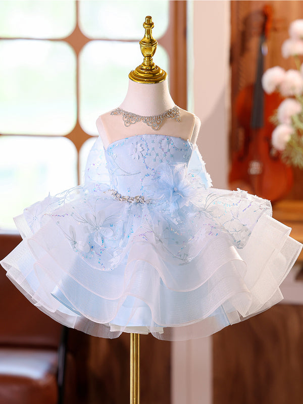 Sleeveless Knee-length Baby First Birthday Dress