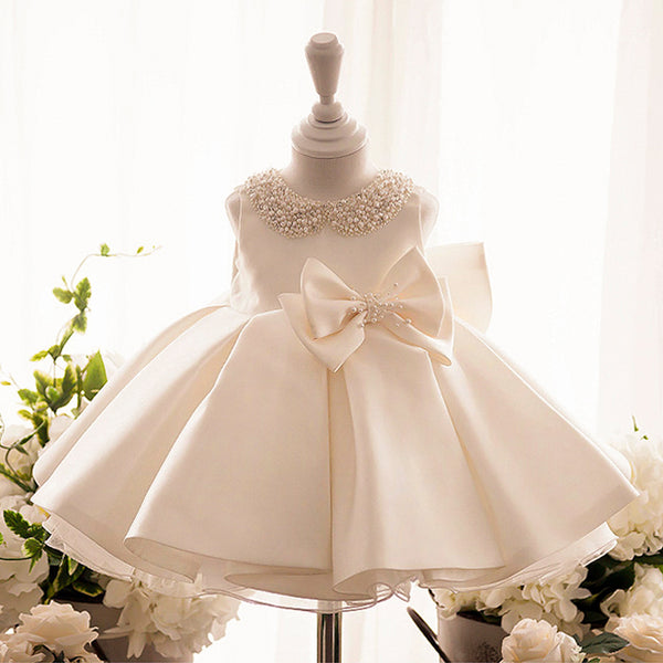 Sleeveless Knee-length Baby Flower Girl Dress