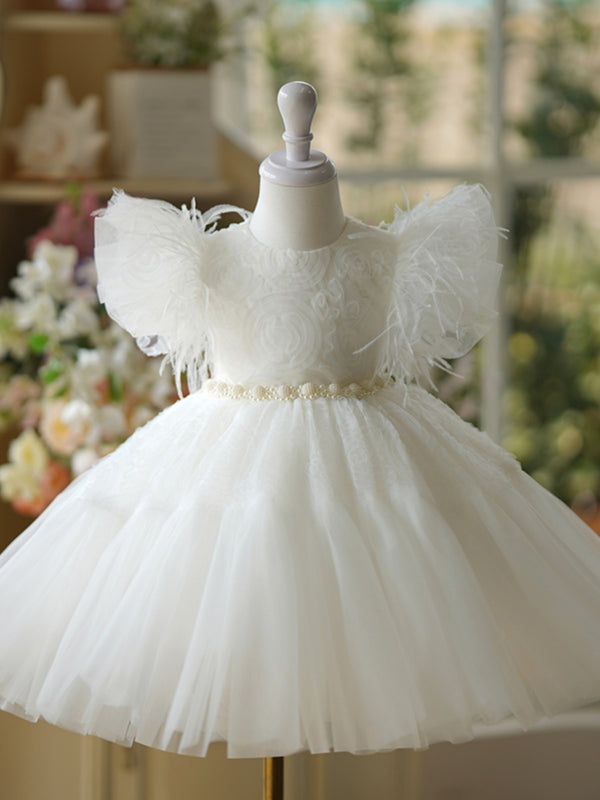 Sleeveless Knee-length Baby Flower Girl Dress