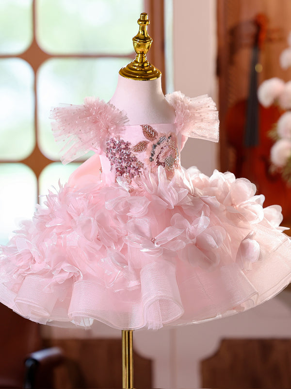 Sleeveless Knee-length Baby First Birthday Dress