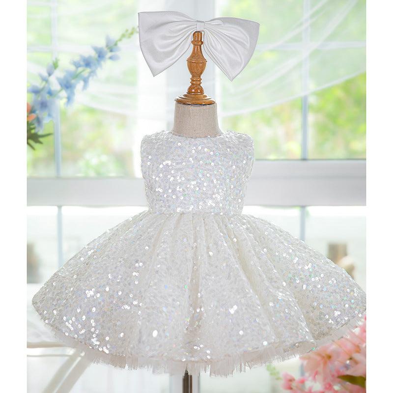 Sequins Knee-length Toddler Flower Girl Dress