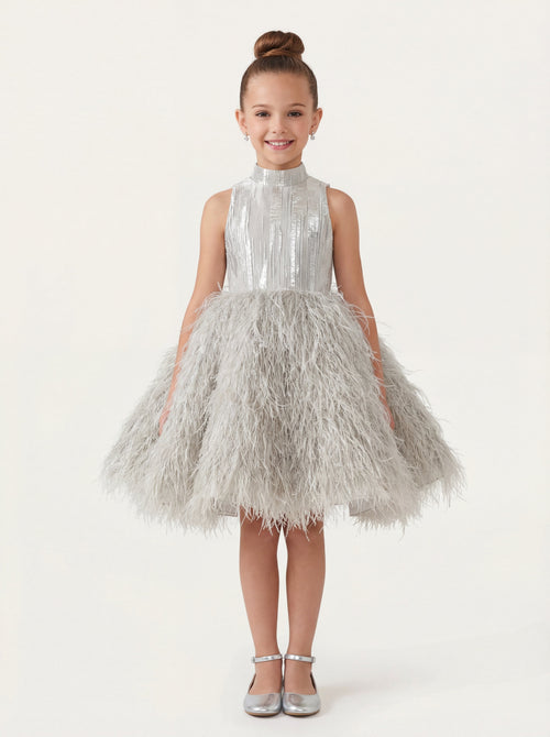sachin and babi light blue dress Girls' Holiday Dresses