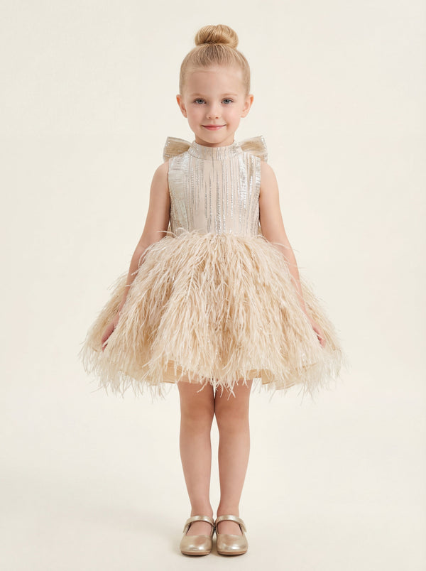 sachin and babi light blue dress Feather Holiday Dress main image 1