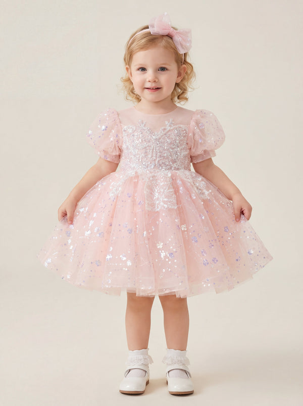birthday dress for 1 year girl First Birthday Girl Dress, Special Occasion Outfit, Baby Girl First Birthday  Dress, 1st Birthday Dress, Princess Long Sleeve Blush Dress