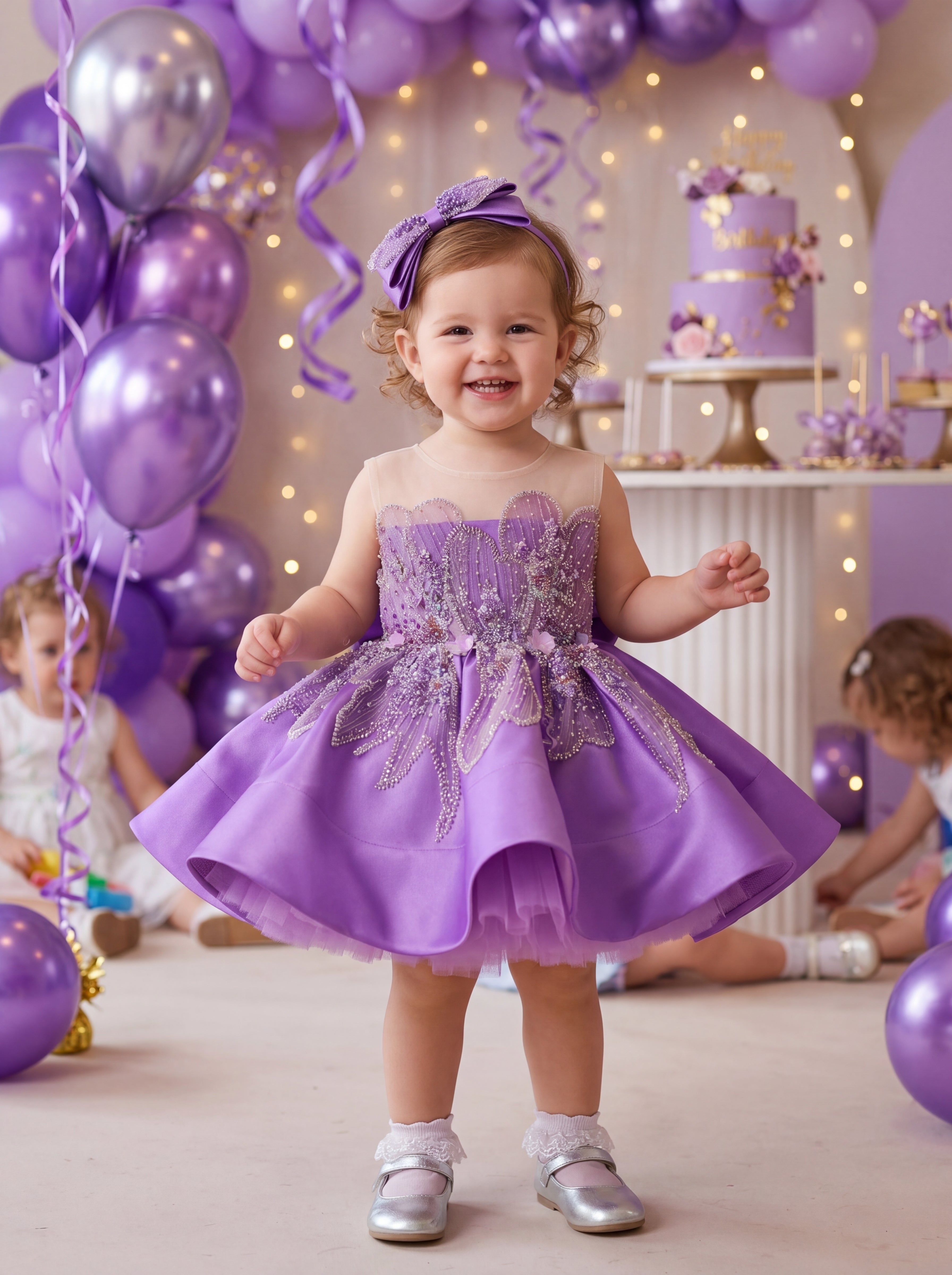 birthday dress purple LaLaMira The June - The Violetta Sequin Girls Party easycare 4 Years (110cm) 60 Size:XL/XXL | Preorder ships in ~1-2 weeks The 15 Most Comfortable