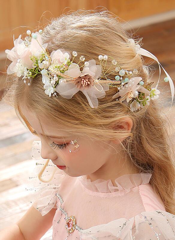Romantic Pastel Pink Ruffled Tulle Dress for Flower Girl