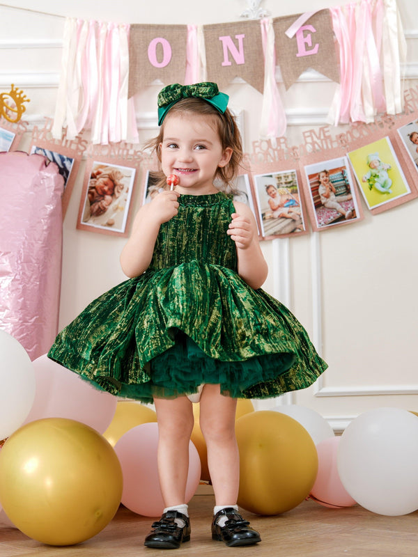Sleeveless Knee-length Baby Girl Dress
