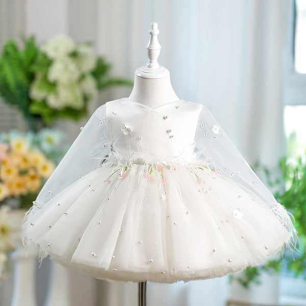 Long Sleeves Knee-length Girl Birthday Dress