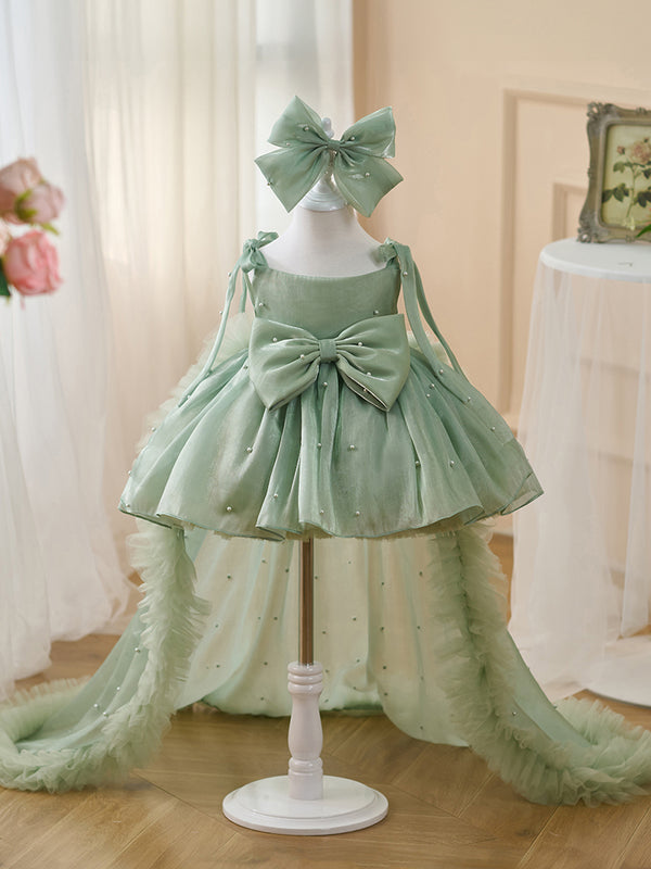 Knee-Length Sleeveless Baby Girl Birthday Dress