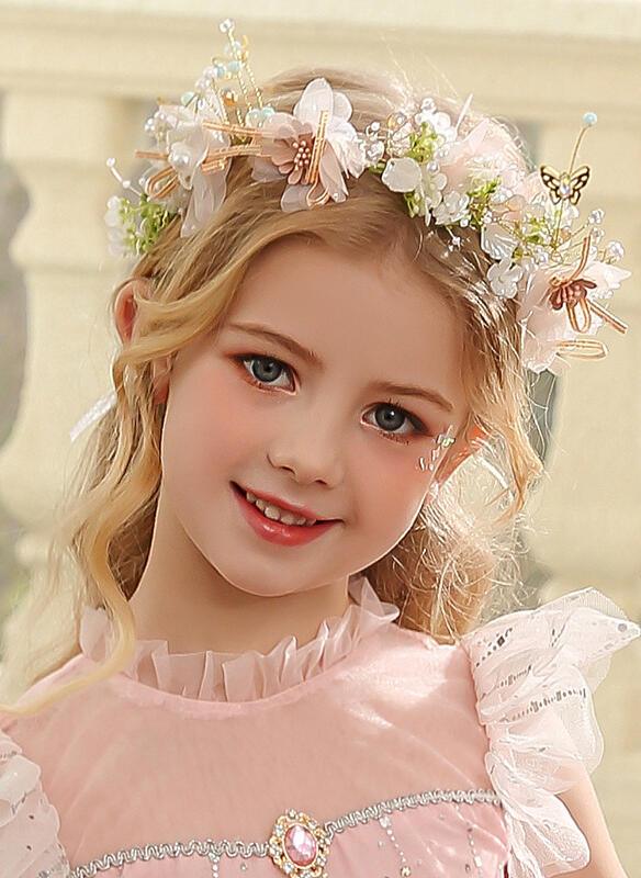 Romantic Pastel Pink Ruffled Tulle Dress for Flower Girl