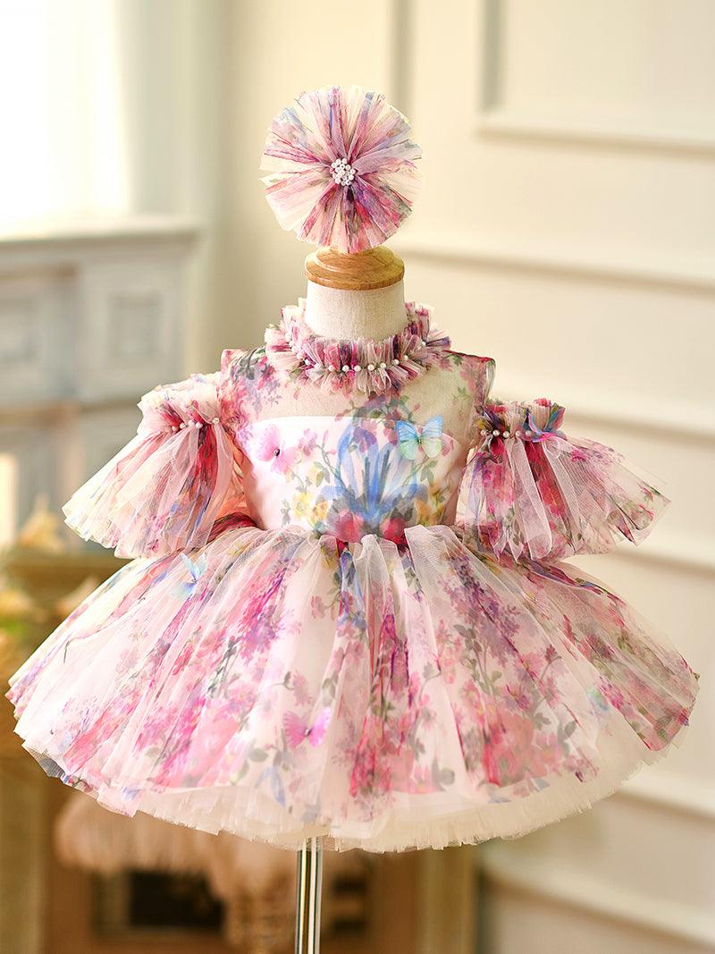 Sleeveless Knee-length Toddler Party Dress