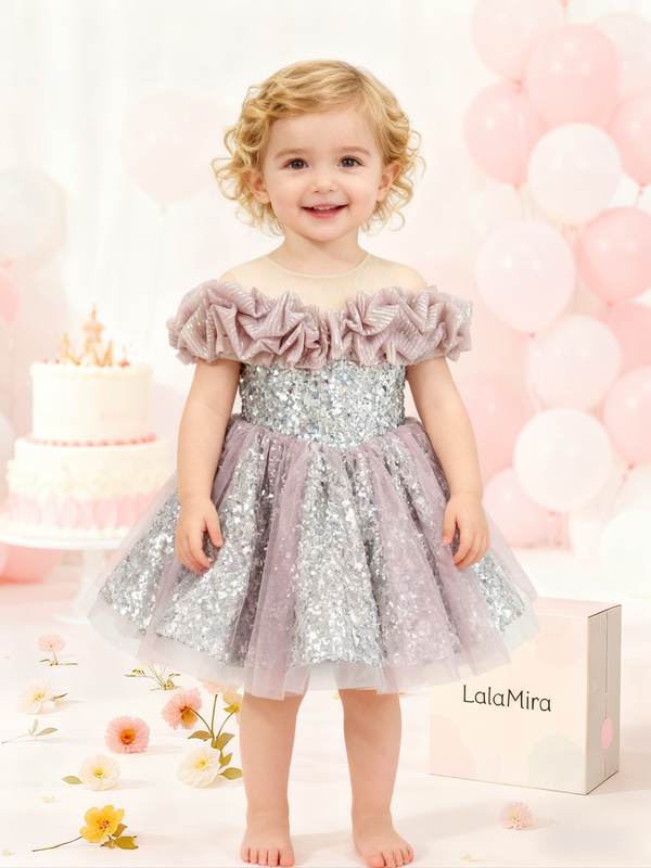 Sleeveless Knee-length Toddler Pageant Dress