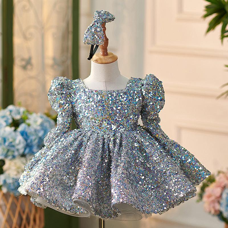 Long Sleeves Knee-length Baby Girl Dress