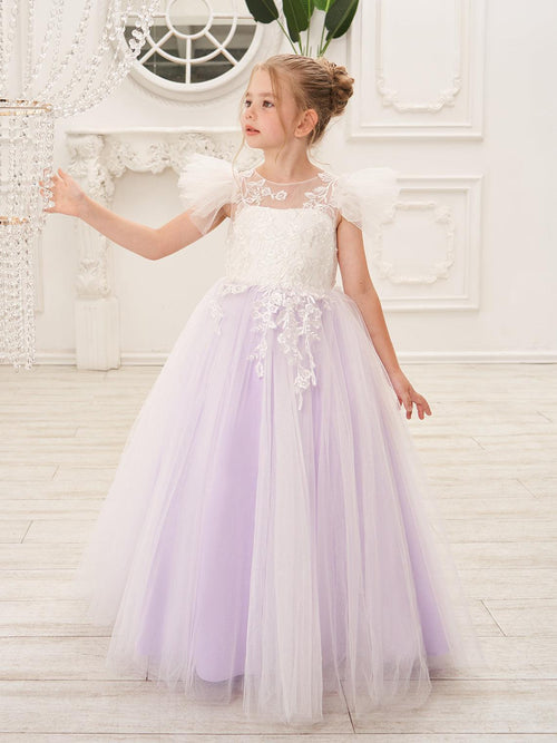 knee length dresses for ladies Elizabeth Modest First Communion Dress main image 0