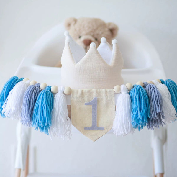 Daisy High Chair Banner Blue