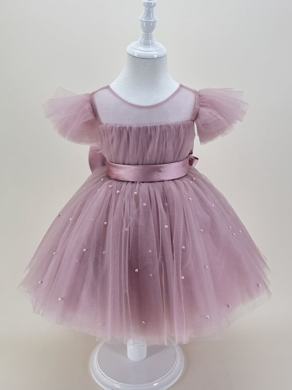 Sleeveless Knee-length Baby Flower Girl Dress