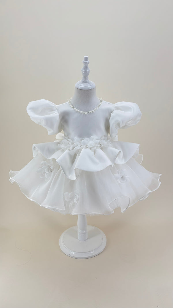 Short Sleeves Knee-length Baby Flower Girl Dress