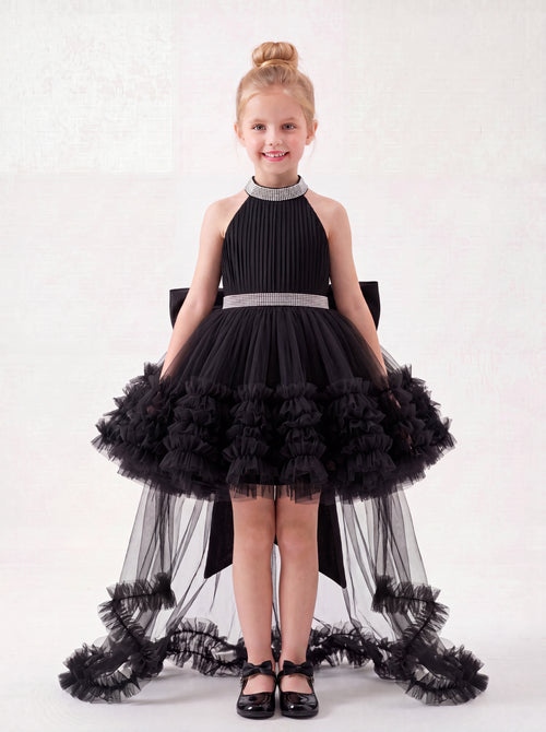 long pageant dresses for toddlers Affordable Purple lavender evening gown Pageant Dress for Toddler Girls with Long Sleeves, Ruffles, and Floral Design